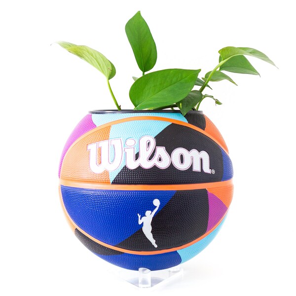 plntrs - WNBA Wilson HEIR Basketball Planter - new ball with stand