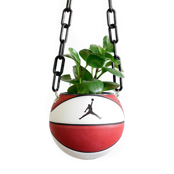 Hanging Basketball Planter Etsy