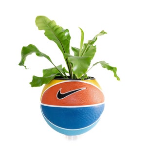 plntrs - Nike Swoosh Skills Summer Mini Basketball Planter - new ball with stand