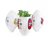 Plntrs - outlet NFL Team Wilson Football planter Playoffs superbowl - with stand