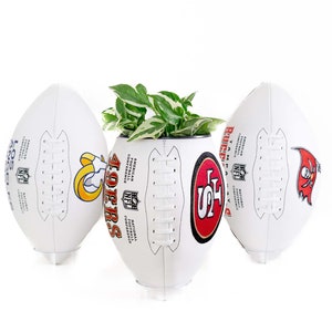 plntrs - NFL Team Wilson Football planter Playoffs superbowl - with stand