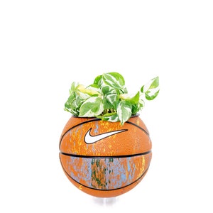 plntrs - Nike Swoosh Paint Splatter Skills Mini Basketball Planter - new ball with stand