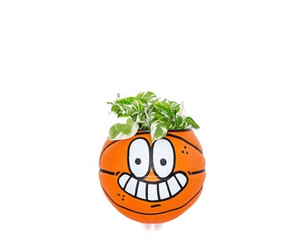 plntrs - Lil Stripe Adidas Mini Basketball Planter - nueva pelota con soporte