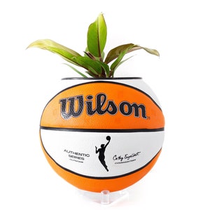 plntrs - WNBA Wilson Authentic Series Basketball Planter - new ball with stand