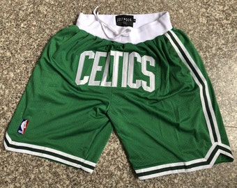 celtics shorts with name on front
