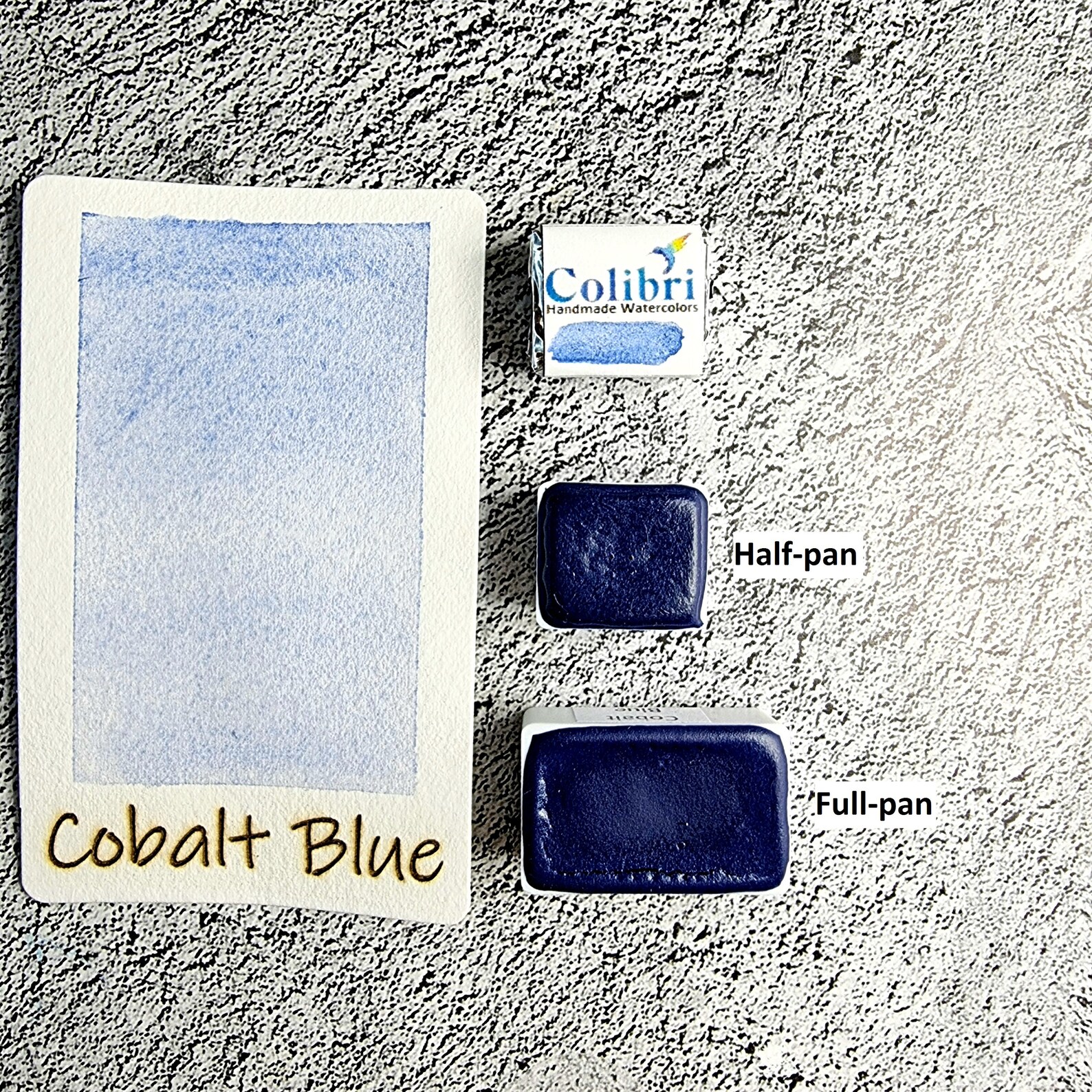 Handmade Watercolor paint Cobalt Blue Colibri Watercolors Etsy
