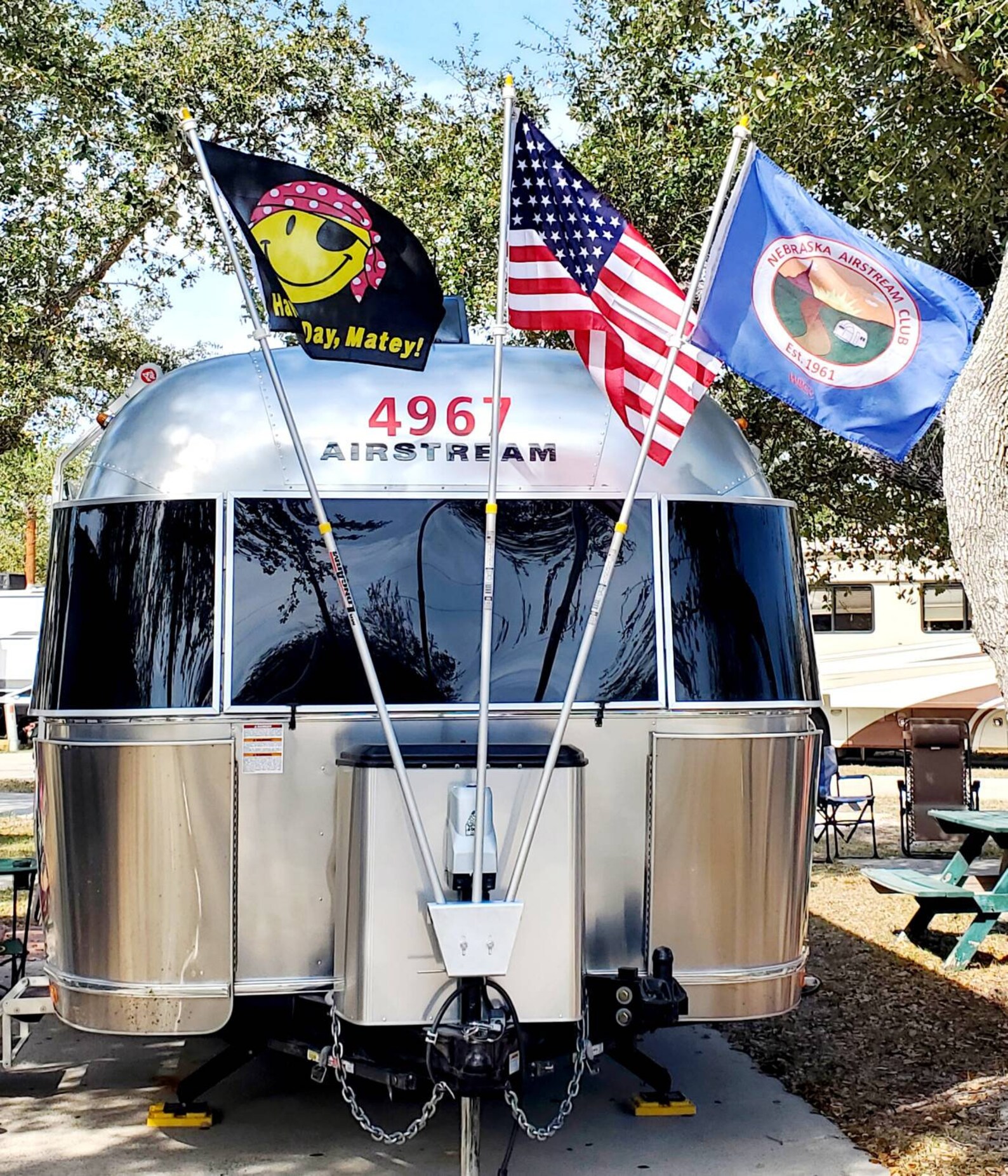 3 Flag Pole Holder Camper Flag Holder RV Flag Holder Etsy