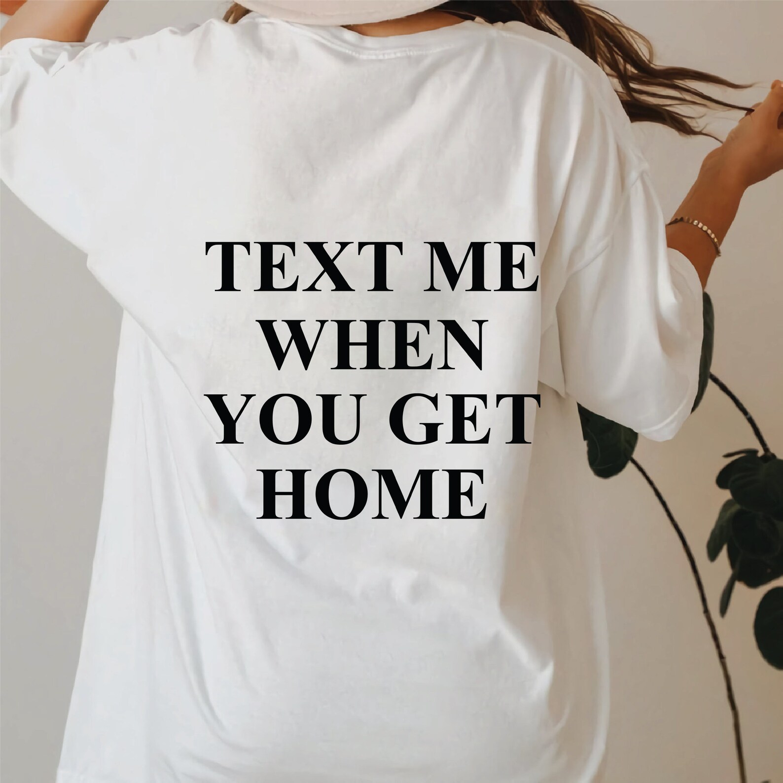 Text Me When You Get Home Shirt Graphic Tee Inspirational Etsy