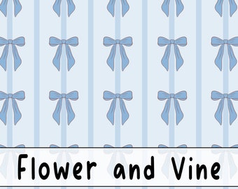 Blue Bow Seamless File Blue Coquette Bow Seamless Pattern Preppy Seamless File Blue Coquette Bow Seamless File Coquette Bow Seamless File