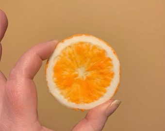 Orange Slices Candle Embeds, Realistic Orange Slices, Dried orange Slices, Faux Food.