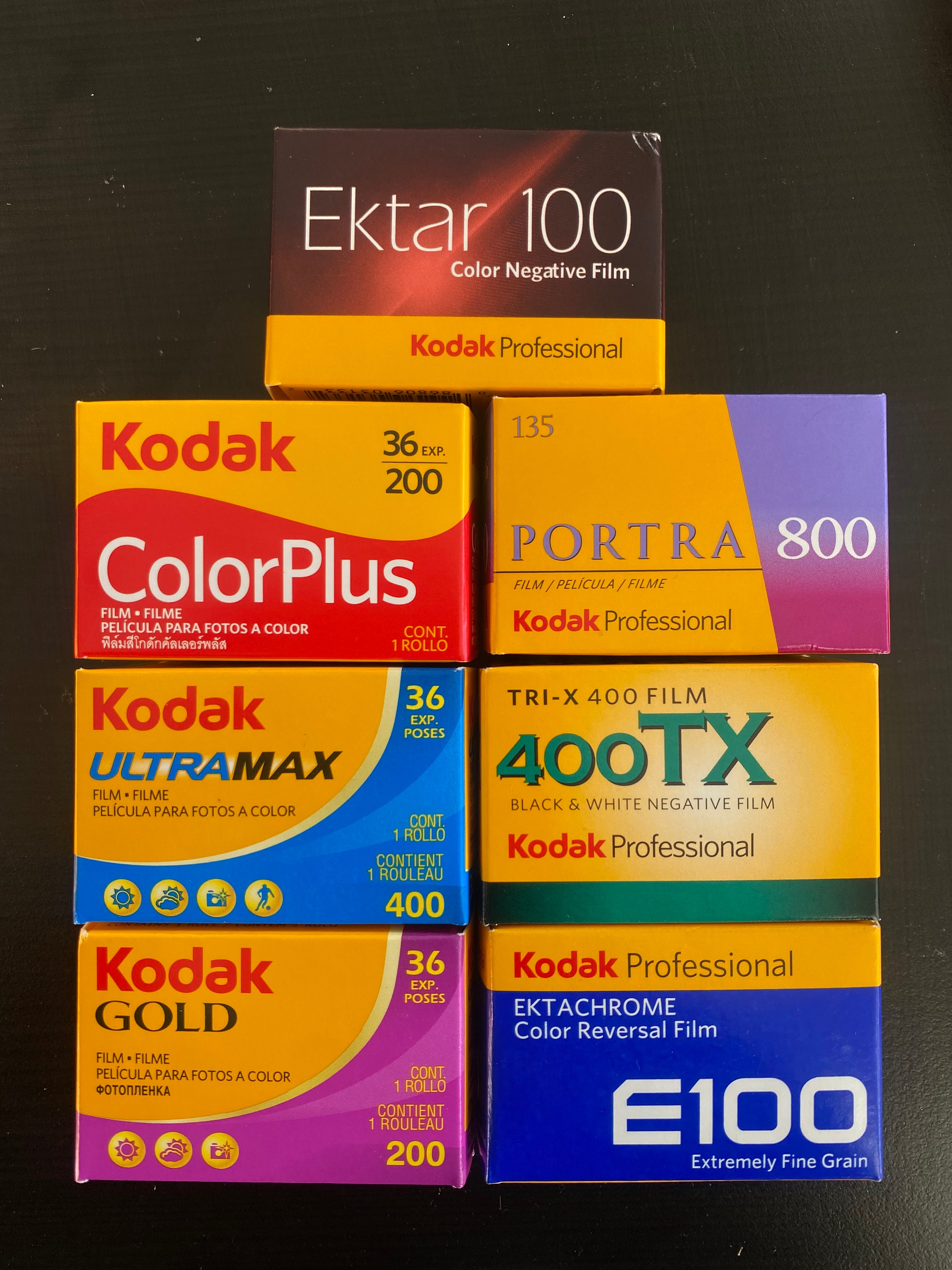 Kodak 35mm Portra 400 Color Film 36 Exp 5-Pack + Gold 200 24 Exp + Ultramax  400 36 Exp