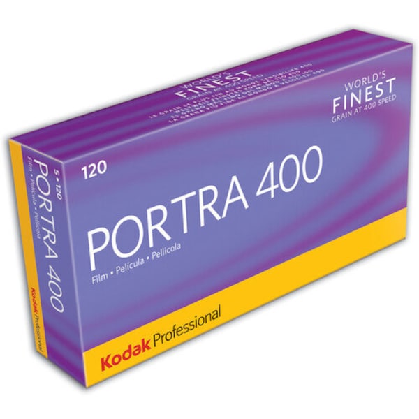 Kodak Professional Portra 400 Color Negative Film (120 Roll Film, 5-Pack)