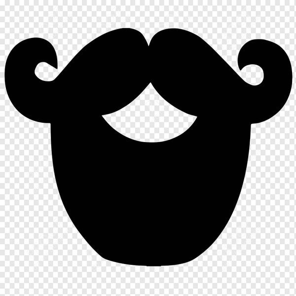 Mustache And Beard︱Manly Beard︱SVG︱PNG︱Big Beard︱Digital Download︱Face Mask Design︱Mouth for Face Mask︱Mustache for Face Mask︱