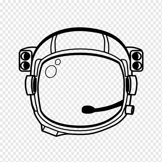 Astronaut Helmet Outline SVG Astronaut Helmet SVG Astronaut - Etsy