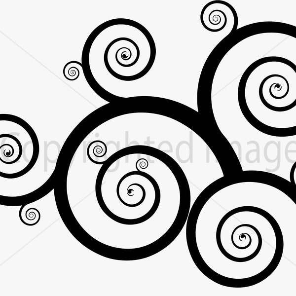 Swirl Clip Art - Etsy