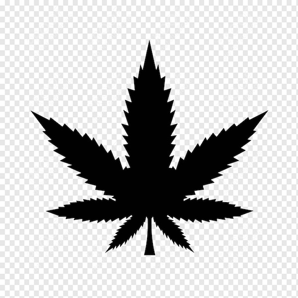 Marijuana Pot Leaf SVG, Cannabis Leaf, Sativa, SvG PnG, dxf, Instant Digital Download Cut File for Cricut and Silhouette Cutter, pdf, psd