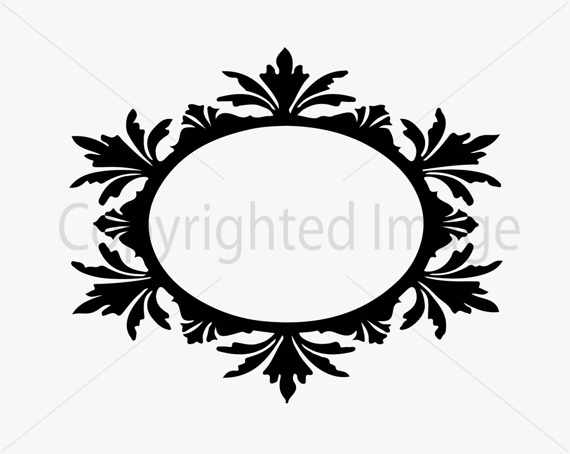 FLORAL FRAME in SVG Floral wreath Monogram frame Hexagonal ...