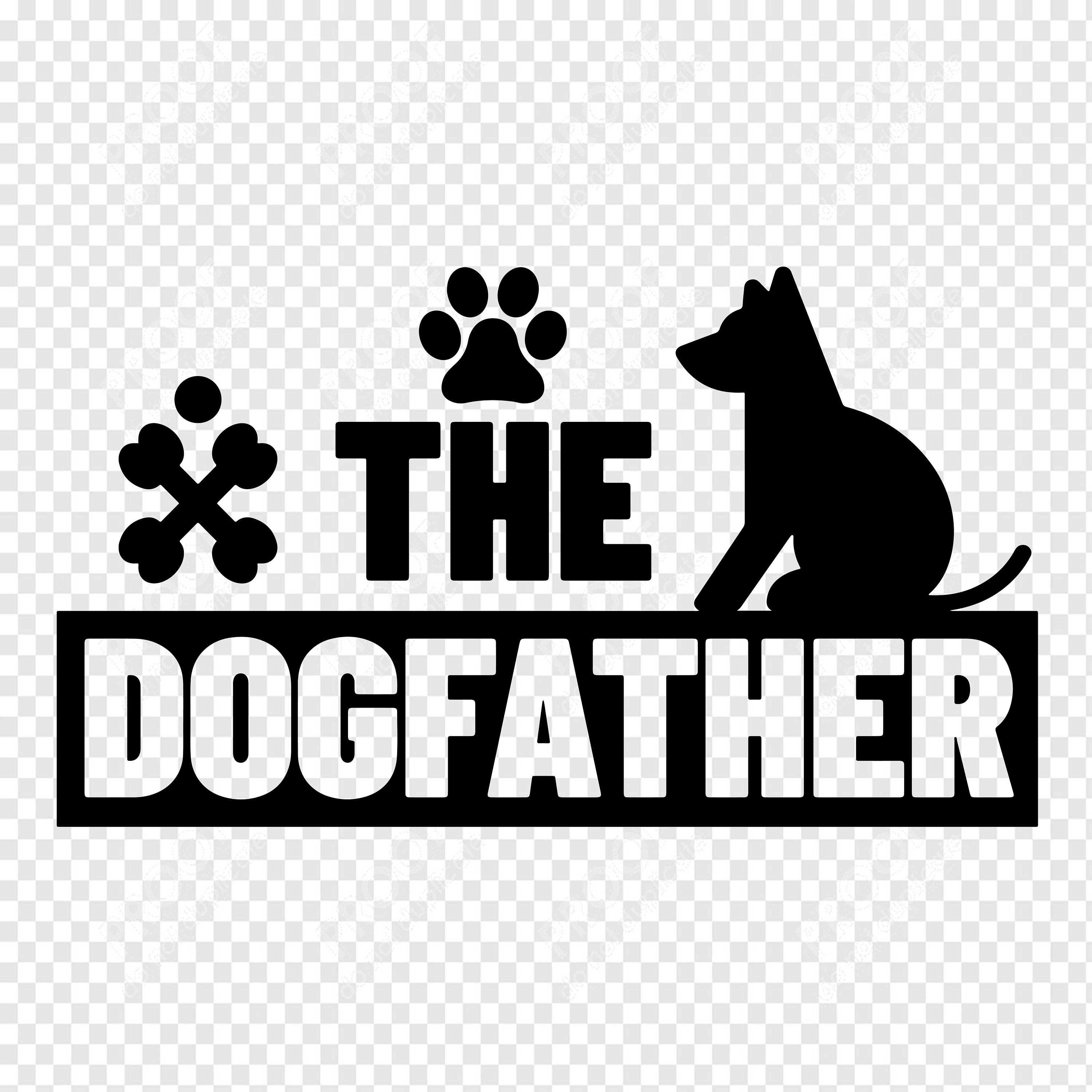 The dogfather svg clipart digital dog lover cut file funny | Etsy