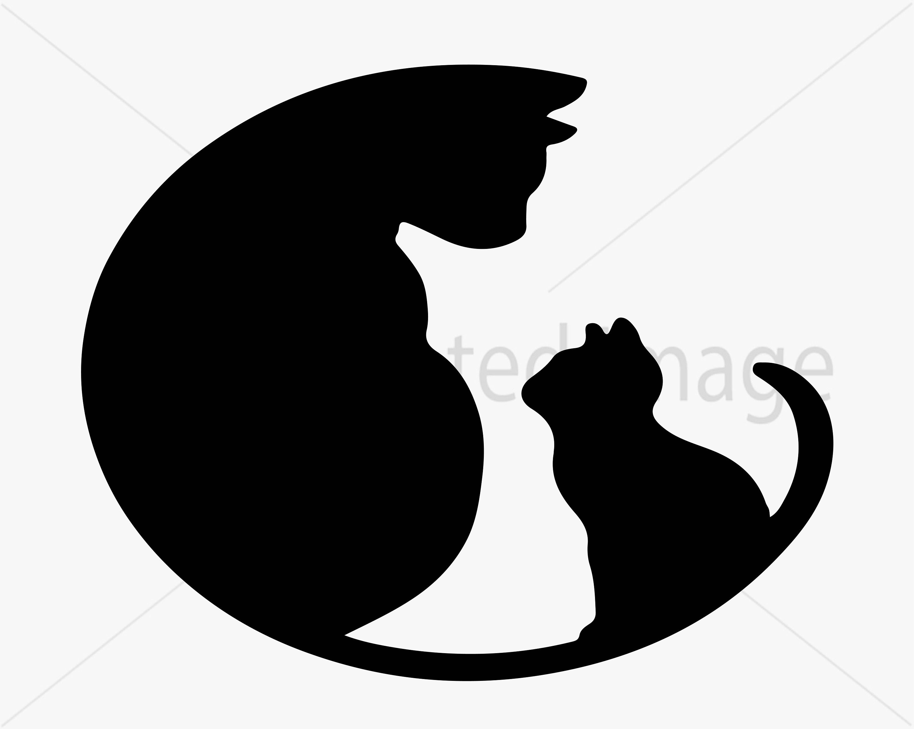 Two cats sitting on fence with tails in shape of heart PNG, SVG