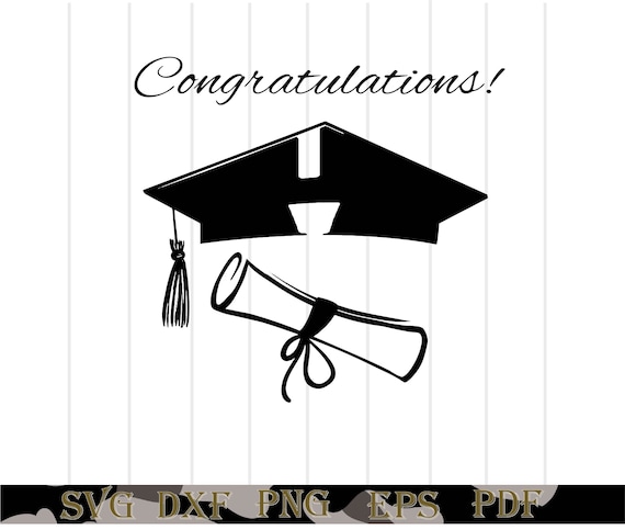 Download Graduation Svg Graduate Vector Graduate Clipart Diploma Etsy