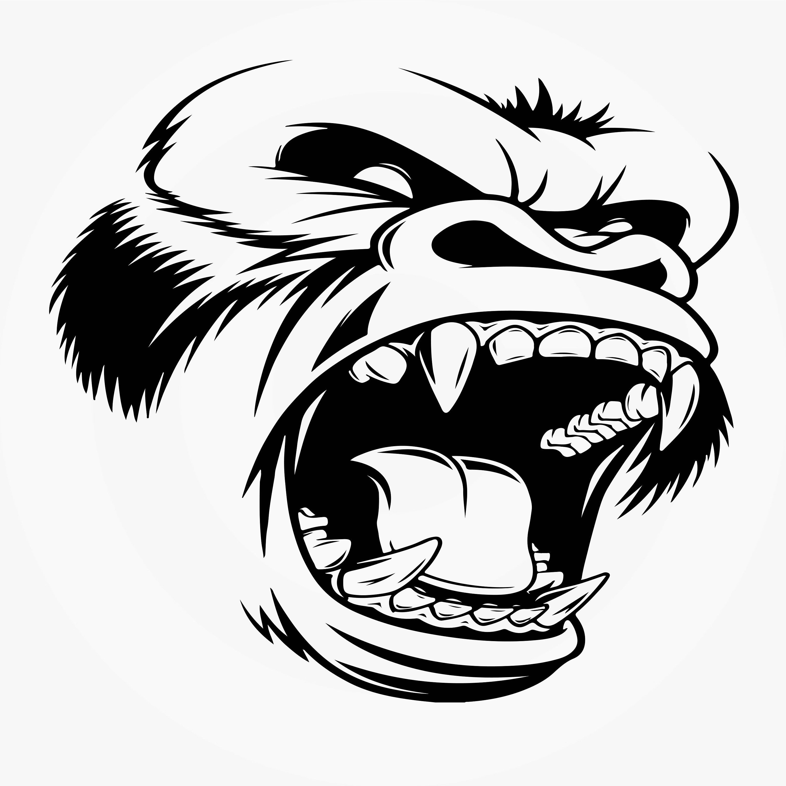 Angry Gorilla Stencil