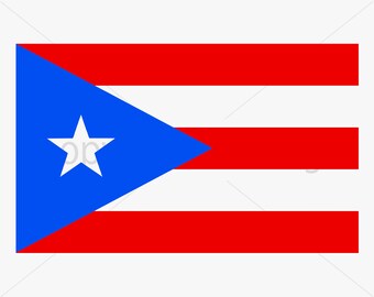 Puerto Rico Flag SVG Instant Download / Vinyl & Craft Cutting File, Die Cut, Template, Clip Art Digital Download