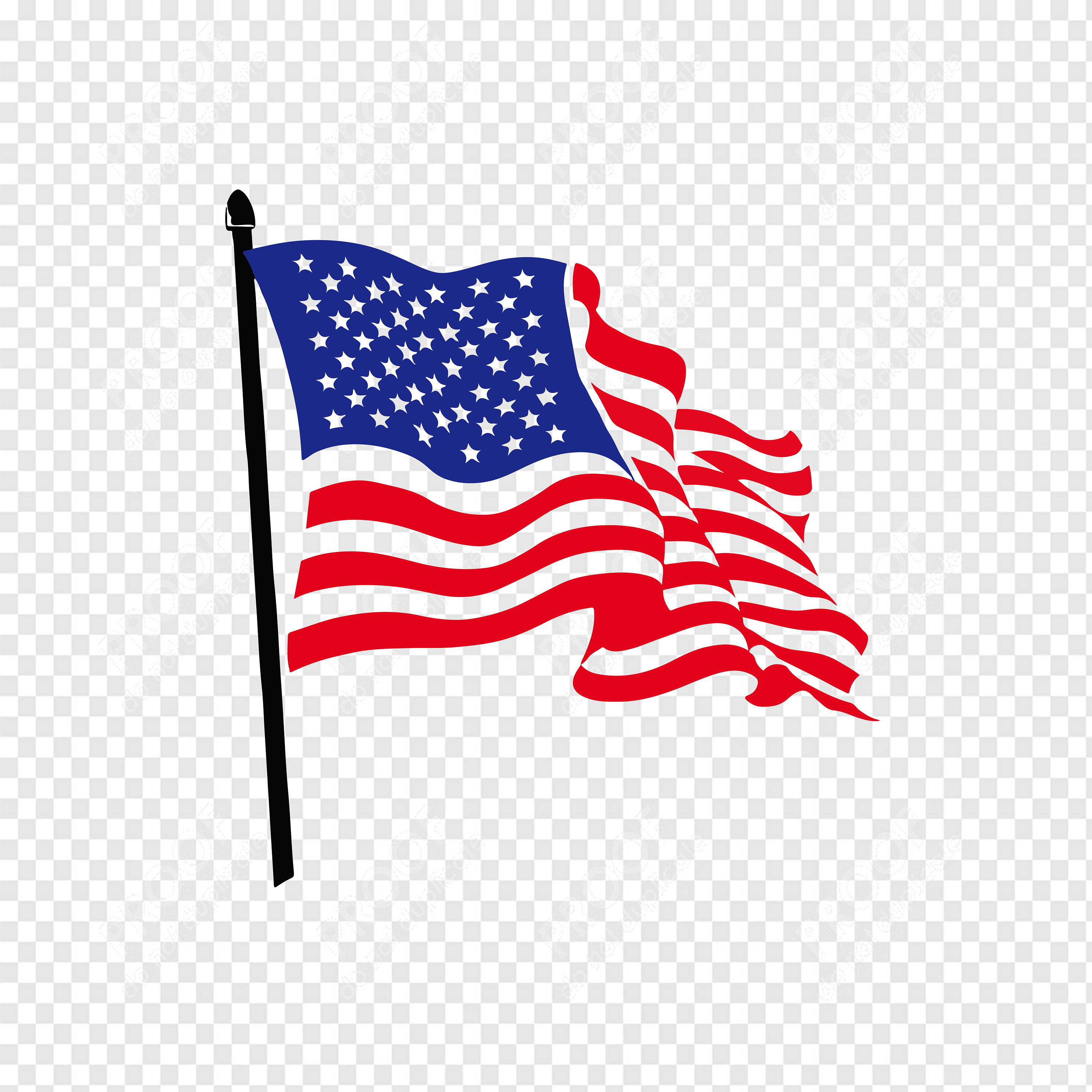 american flag clip art