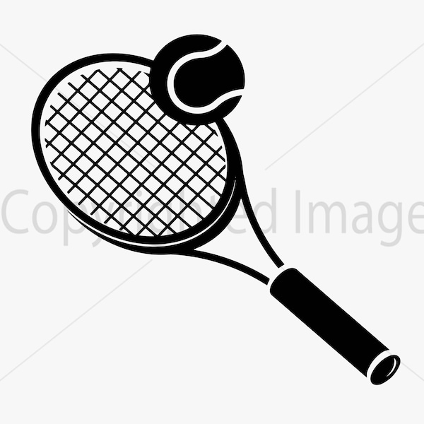 Tennis SVG #2 , Tennis Racket SVG, Digital Download for Cricut, Silhouette