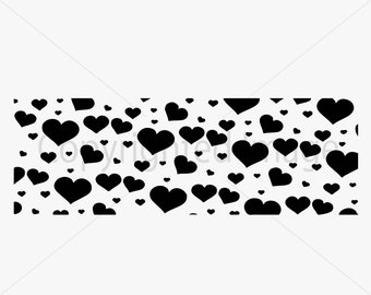 Love Heart Hearts Pattern SVG PNG Instant Digital DIY Background File Clipart Vector silhouette Patterned cricut cut file