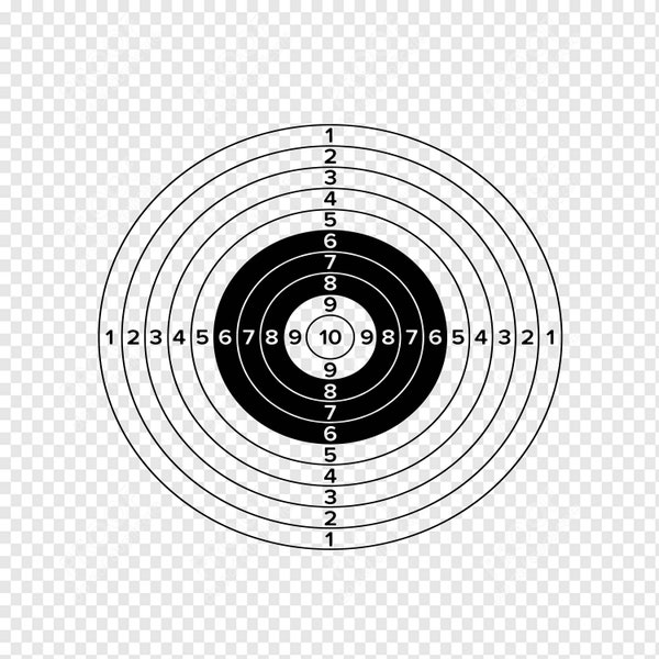 Target svg - Bullseye - Shooting Sports Cutting File - aim Rifle - Gun - Hunting - Bow Arrow - Instant Download - Ready to Cut - Vector File