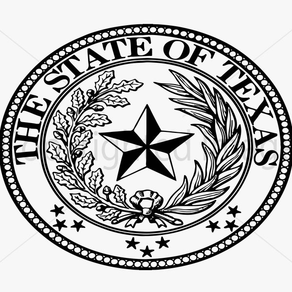 The state of texas svg, Texas State Seal SVG dxf png clipart vector cricut cut cutting