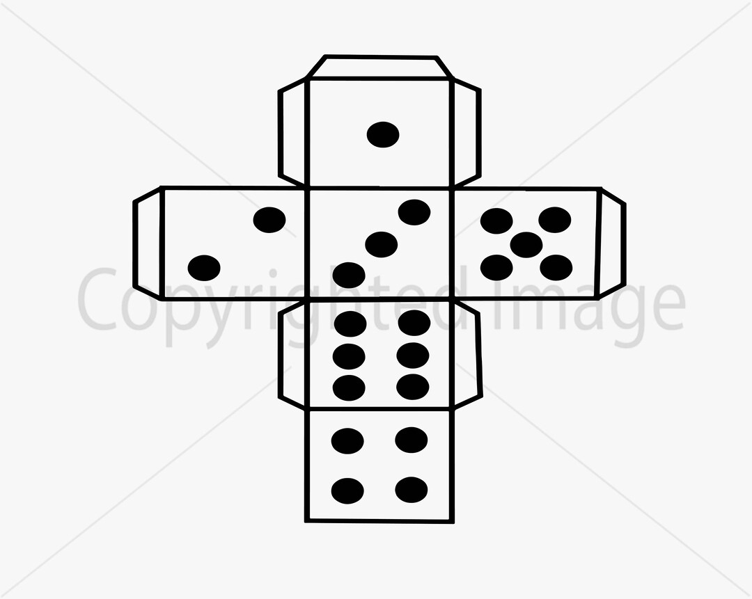 Blank Dice Text  Great PowerPoint ClipArt for Presentations 