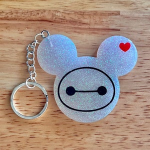 Baymax inspired Keychain l | Big Hero 6 | Disney inspired keychain | Disney | Baymax | Disney Gift