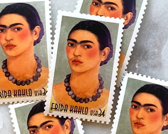 10 Unused Frida Kahlo Postage Stamps for Mailing