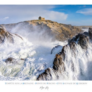 PÔSTER 70 x 50 cm - TEMPESTADE sobre a Bretanha - Quiberon