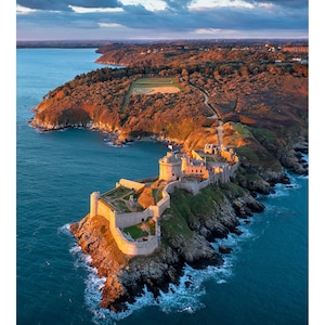 PÔSTER 70 x 50 cm - BRITTANY - Castelo - Fort La Latte