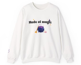 Witchy Cauldron Crewneck Sweatshirt: Gothic Halloween Sweater
