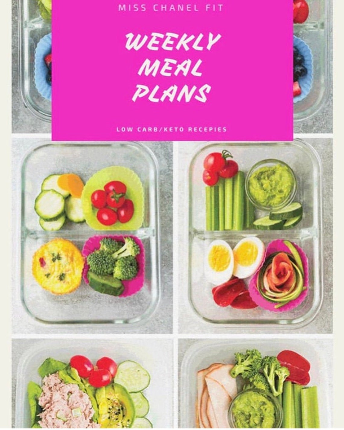 Low Carb Meal Plans Meal Plans Weight Loss Keto Healthy | Etsy