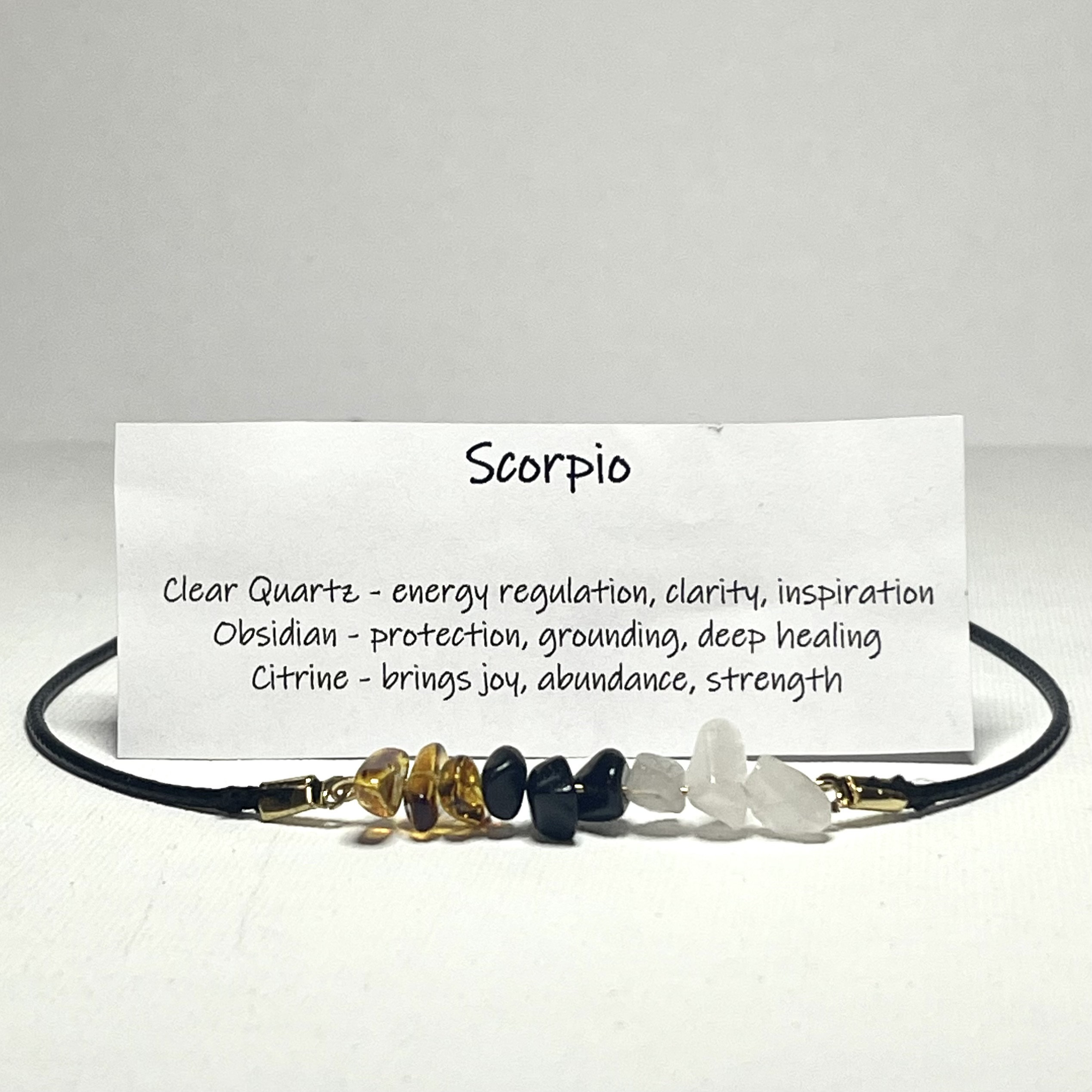 Scorpio Crystal Necklace | Etsy