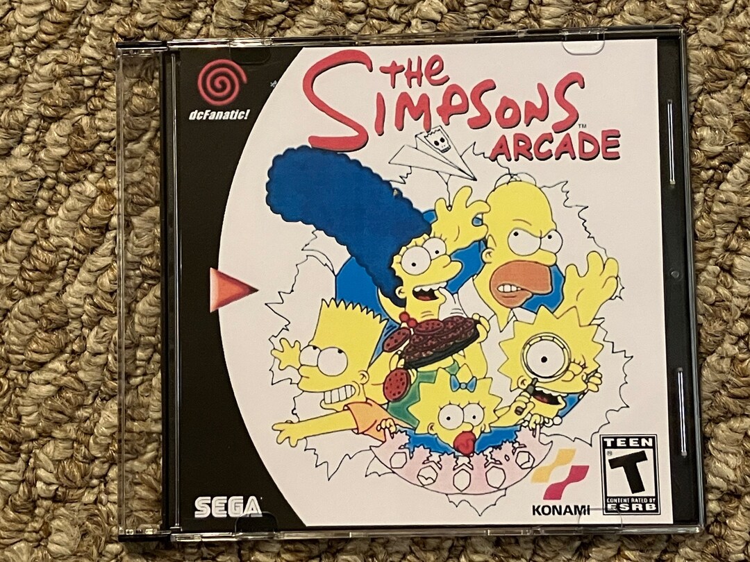 The Simpsons the Arcade Game Sega Dreamcast Video Game. Free Etsy