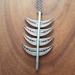 Filigraan modernistische stijl 900 zilveren ketting jaren 60