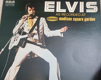 Elvis grabado en el Madison Square Garden Vinyl Record
