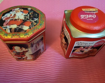 Coca Cola Vintage Tin Set of 2!!!