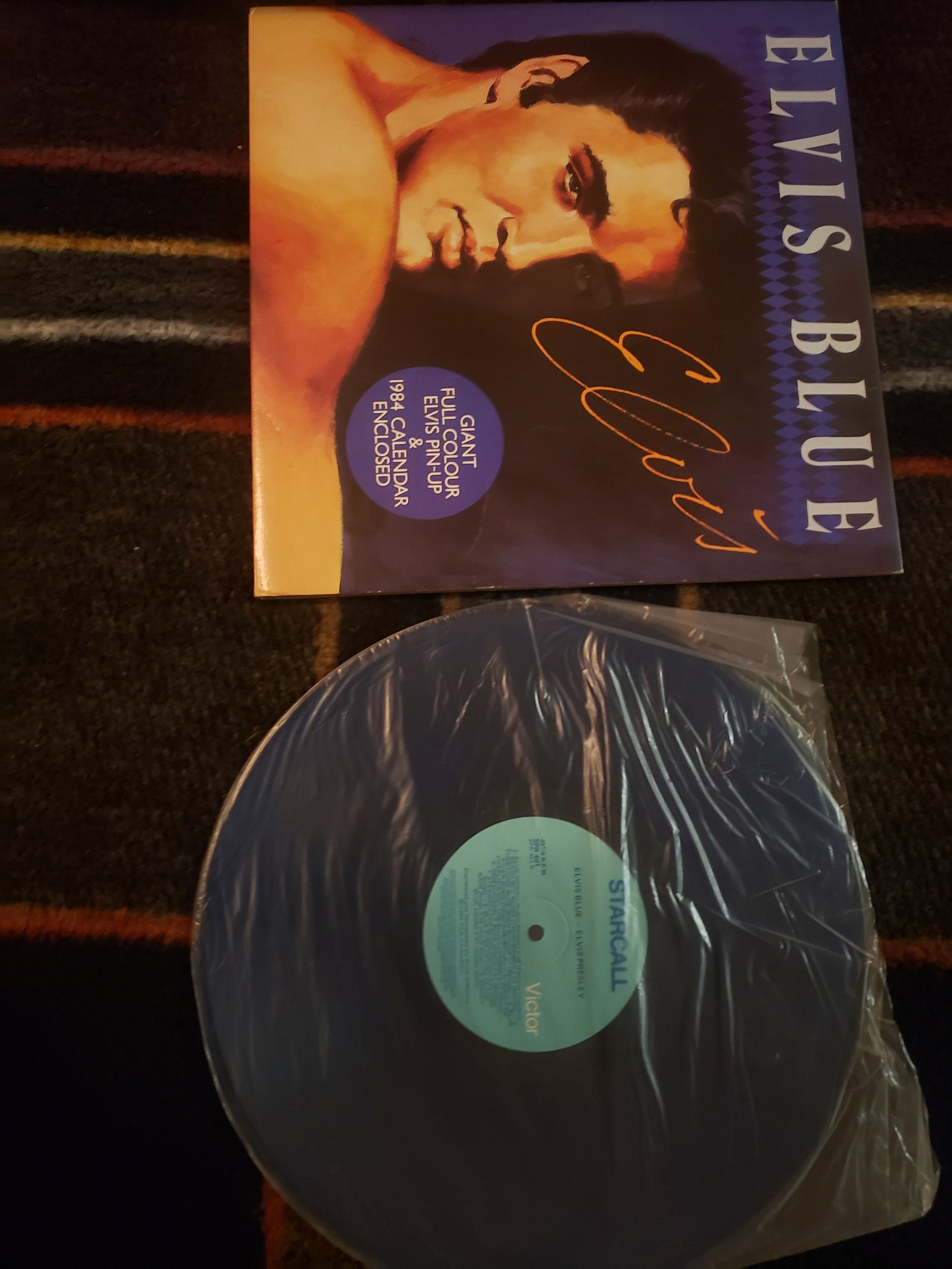 Elvis Elvis Blue Vinyl Plaat Etsy