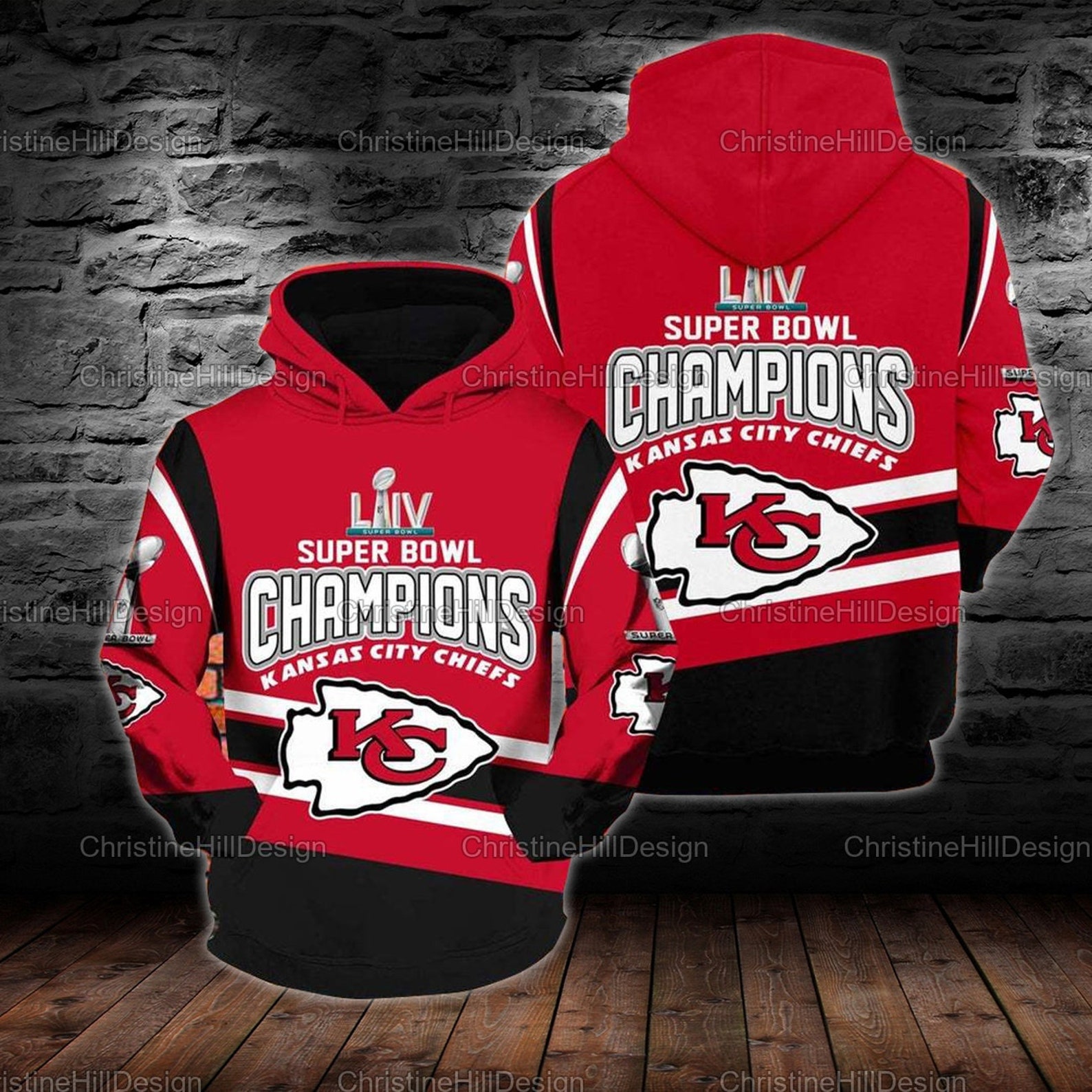 NFL Super Bowl Champions Kansas City Chiefs 3D Hoodie For Men Etsy