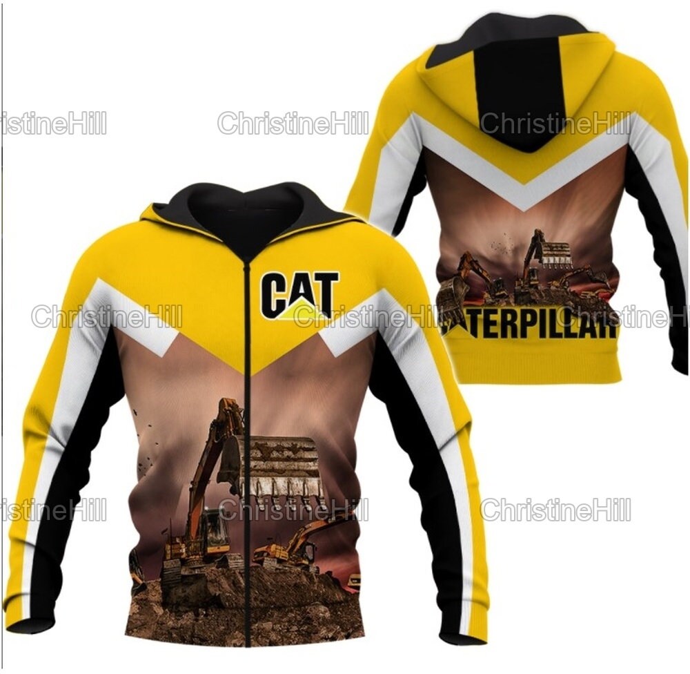 Caterpillar Hoodie/Zip Hoodie Caterpillar Gifts CAT Etsy