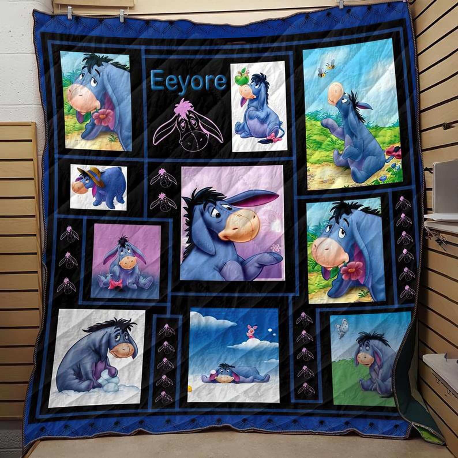 Eeyore Quilt Blanket Eeyore Fleece Blanket Super Soft Etsy
