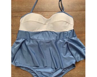 peplum hem swimsuit