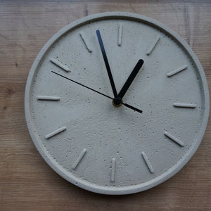 Clock | Concrete | Silent | Handmade