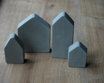 houses | concrete | Small | Decoration | sets | Handmade